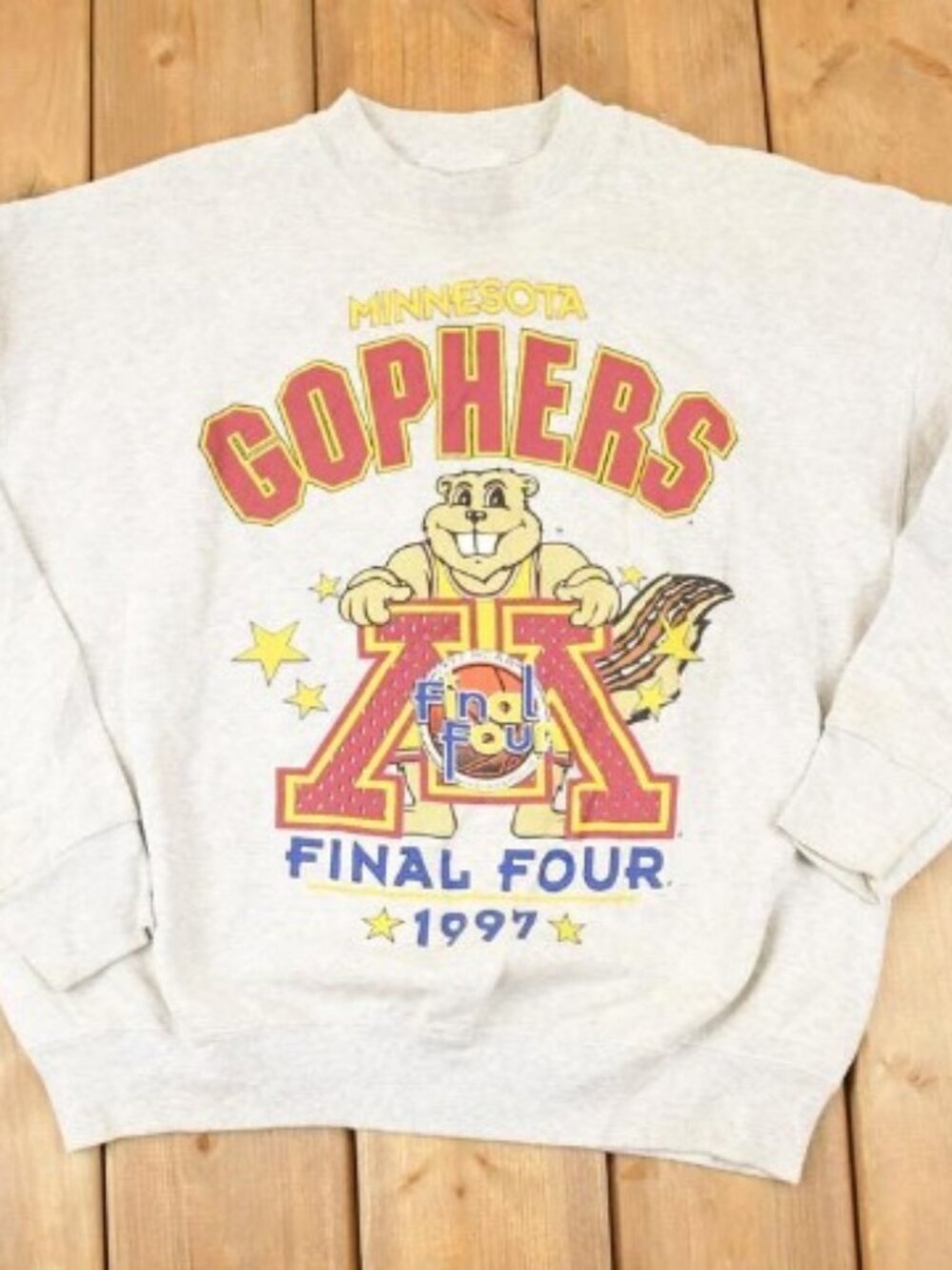 1997 Minnesota Gophers Final Four Cartoon University Crewneck Sweatshirt shirt